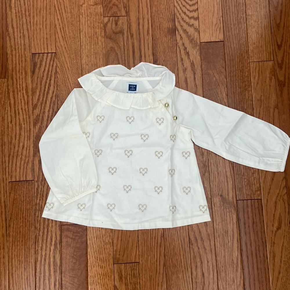 Baby girl 18-24 month heart top Janie and Jack
